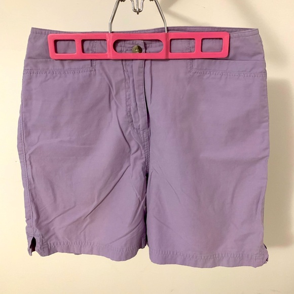 Purple High Waisted Shorts - Picture 1 of 4